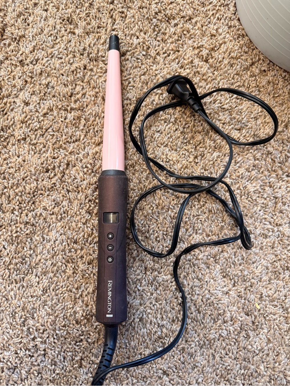 Remington Pink and Black Tapered Curling Wand